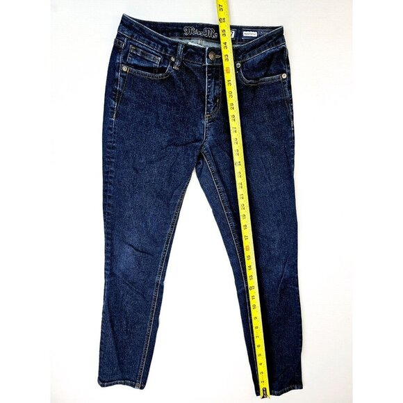 Miss Me Size 27X27 Women's Ankle Skinny Blue Denim 5 Pocket logo Tag Jeans - Picture 13 of 13